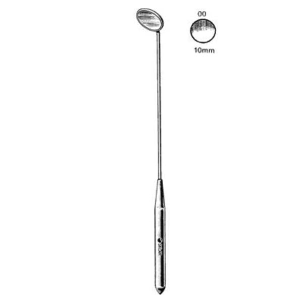 Laryngeal Mirror 10mm #00 Handle Chrome Ea